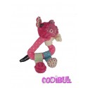 Doudou hochet cochon rose jambonos LES DEGLINGOS