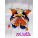 DOUDOU ET COMPAGNIE doudou ours prince indidous bleu orange