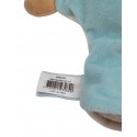 BABY NAT' doudou plat marionnette girafe blanc bleu