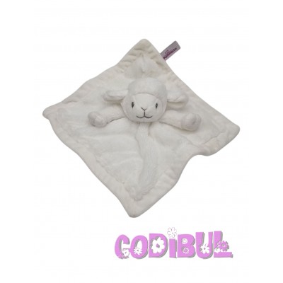 pommette doudou mouton blanc