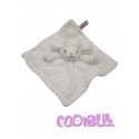 POMMETTE doudou plat mouton blanc