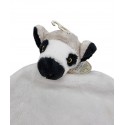 Nature Planet doudou lémurien blanc noir
