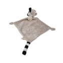 Nature Planet doudou lémurien blanc noir