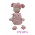 COROLLE Doudou poupée lutin rose grelot 2003