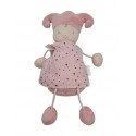 COROLLE Doudou poupée lutin rose grelot 2003