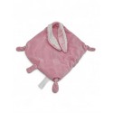 TEX BABY Doudou plat lapin rose étoile