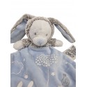 MOTS D'ENFANTS doudou ours déguisé en lapin bleu luminescent