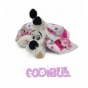 Parc Astérix doudou chien Idéfix avec couverture rose