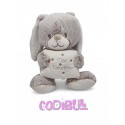 TEX BABY Doudou musical lapin gris mon doudou