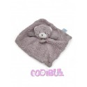 BABY NAT' Doudou plat ours gris Pap ours