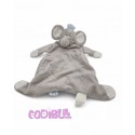 KIMBALOO LA HALLE doudou plat éléphant gris