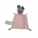 DISNEY SIMBA TOYS Doudou plat Minnie blanc rose étoiles