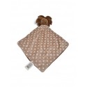 Doudou plat lion marron beige blanc ZDT