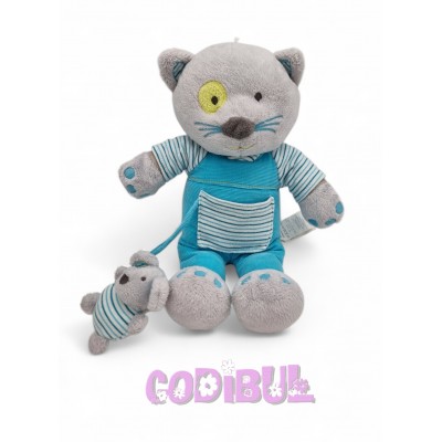 OBAIBI Doudou chat gris...