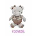 MOTS D'ENFANTS doudou pantin vache beige marron
