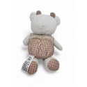 MOTS D'ENFANTS doudou pantin vache beige marron