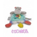 DOUDOU ET COMPAGNIE hippopotame attache tétine tropicool
