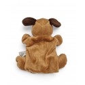 HISTOIRE D'OURS Doudou marionnette chien marron