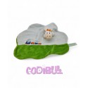 EGMONT TOYS doudou plat vache train blanc vert