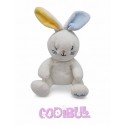 Dodie doudou lapin blanc jaune bleu