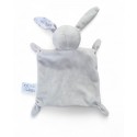 Doudou plat Lapin masqué gris blanc rose so cute IKKS BERDOUES