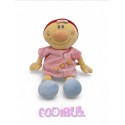 NATTOU doudou billy et Babette robe rose et bonnet rouge