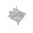 Premaman doudou plat ours blanc gris Happy Baby