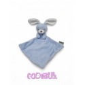 Mes petits cailloux doudou lapin bleu